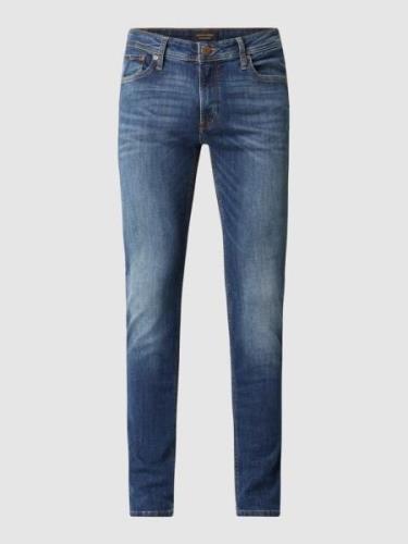 Jack & Jones Skinny Fit Jeans mit Kontrastnähten in Jeansblau, Größe 3...