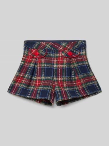 Mayoral Regular Fit Shorts mit Tartan-Karo in Marine, Größe 104