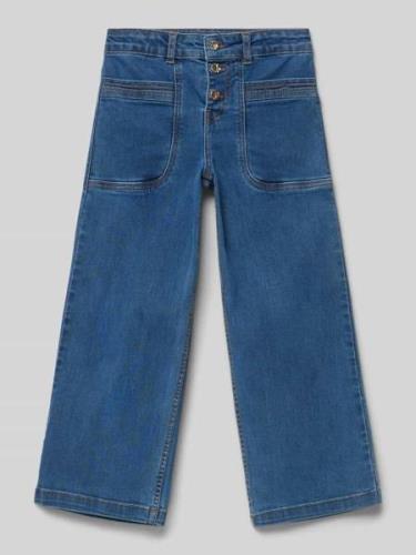 Mayoral Straight Leg Jeans mit Ziernähten in Blau, Größe 104