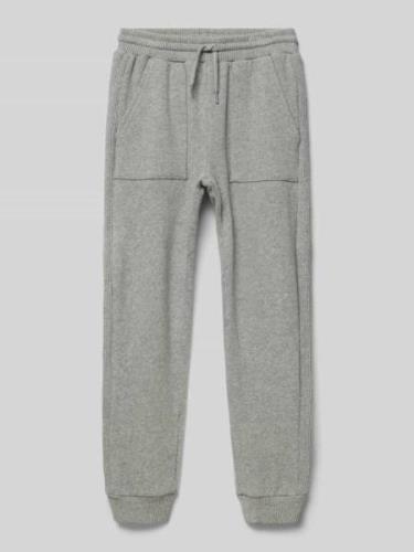 Mayoral Regular Fit Sweatpants mit Strukturmuster in Mittelgrau Melang...