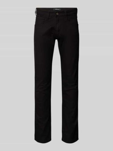 Replay Slim Fit Jeans im 5-Pocket-Design Modell 'ANBASS' in Black, Grö...