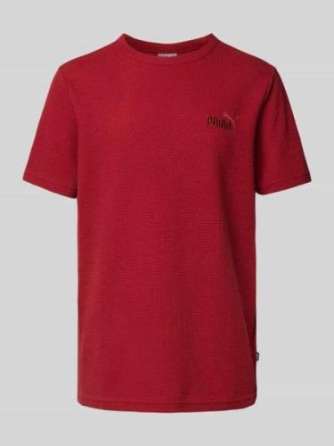 PUMA PERFORMANCE T-Shirt mit Waffelstruktur in Rot, Größe L