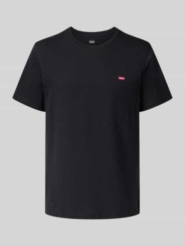 Levi's® T-Shirt mit Label-Patch Modell 'ORIGINAL' in Black, Größe L