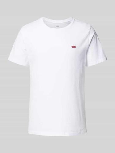 Levi's® T-Shirt mit Label-Patch Modell 'ORIGINAL' in Weiss, Größe XXL