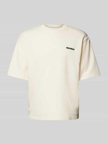 REVIEW Essentials Interlock T-Shirt in Ecru, Größe L