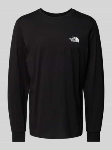 The North Face Longsleeve mit Label-Print in Black, Größe XL