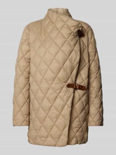 Lauren Ralph Lauren Steppjacke mit Pinschließen in Beige, Größe M