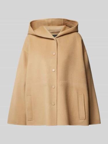 Weekend Max Mara Lanawolljacke mit Kapuze Modell 'GENNAIO' in Camel, G...