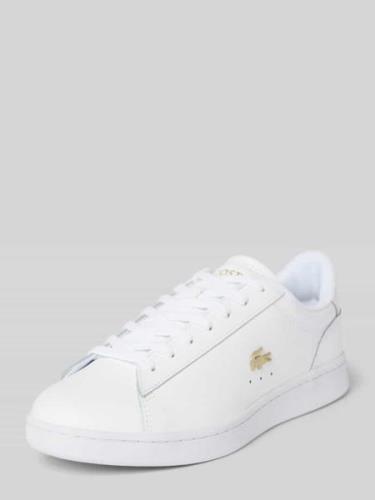 Lacoste Ledersneaker mit Label-Applikation Modell 'CARNABY' in Weiss, ...