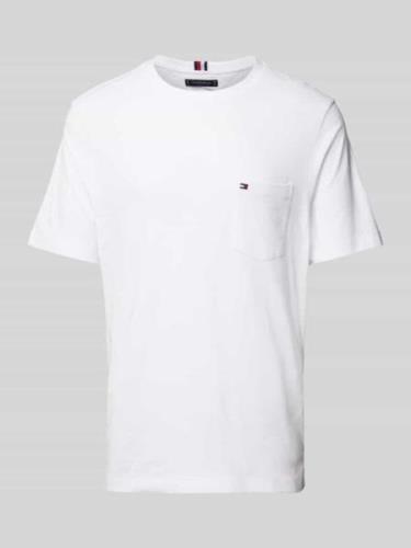 Tommy Hilfiger T-Shirt mit Brusttasche in Weiss, Größe XXXL