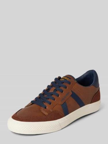 Jack & Jones Sneaker mit Label-Print in Cognac, Größe 44