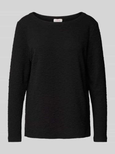 s.Oliver RED LABEL Sweatshirt mit Strukturmuster in Black, Größe 34