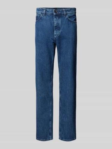 BOSS Relaxed Fit Jeans im 5-Pocket-Design Modell 'Akron' in Jeansblau,...