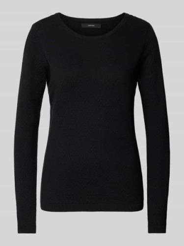 Vero Moda Regular Fit Strickpullover mit Rundhalsausschnitt 'CARE STRU...