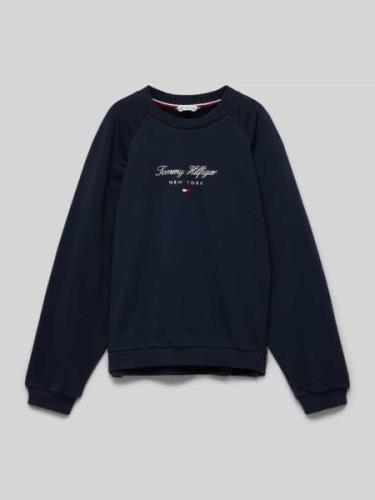 Tommy Hilfiger Teens Sweatshirt mit Rundhalsausschnitt in Marine, Größ...