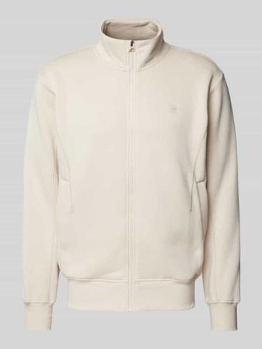 G-Star Raw Sweatjacke mit Stehkragen in Offwhite, Größe XXL