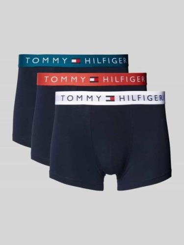 Tommy Hilfiger Trunks mit Label-Bund im 3er-Pack in Dunkelblau, Größe ...