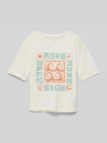 Roxy T-Shirt mit Rundhalsausschnitt Modell 'SUN FOR ALL SEASONS' in Ec...