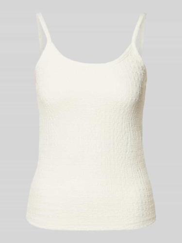 Vero Moda Trägertop mit Strukturmuster Modell 'SNOW WHITE' in Weiss, G...