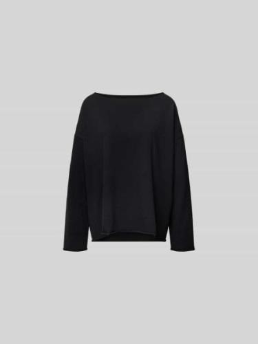 Juvia Longsleeve mit U-Boot-Ausschnitt in Black, Größe L