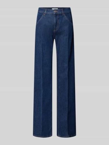 Brax Wide Leg Jeans mit Bügelfalten Modell 'STYLE.MAINE' in Marine, Gr...