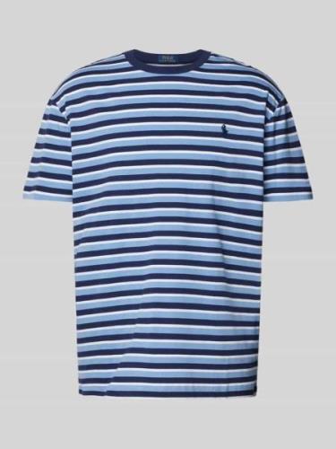 Polo Ralph Lauren T-Shirt mit Label-Stitching in Royal, Größe S