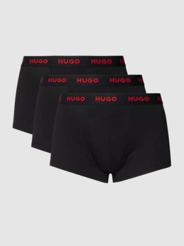 HUGO Trunks mit Logo-Bund im 3er-Pack in Black, Größe XXL