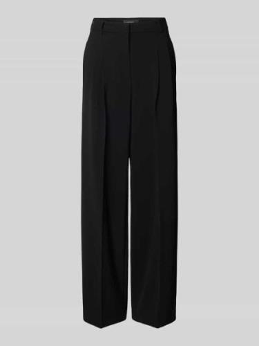 Cambio Wide Leg Stoffhose mit Gesäßtaschen in Black, Größe 32