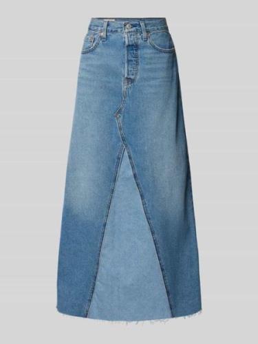 Levi's® Jeansrock mit Ziernähten Modell 'ICONIC' in Jeansblau, Größe 2...