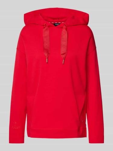 JOOP! Hoodie mit Label-Stitching in Rot, Größe 34