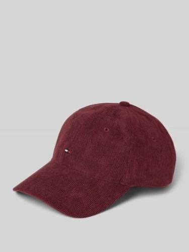 Tommy Hilfiger Basecap aus Cord mit Label-Stitching in Dunkelrot, Größ...