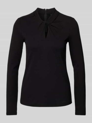 Marc Cain Longsleeve mit Knoten-Detail in Black, Größe 34