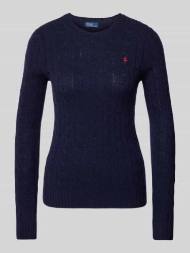 Polo Ralph Lauren Pullover mit Zopfmuster Modell 'JULIANNA' in Marine,...