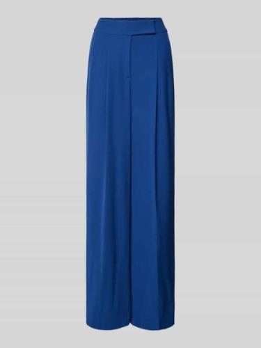 Luisa Cerano Wide Leg Stoffhose mit Bundfalten in Royal, Größe 34