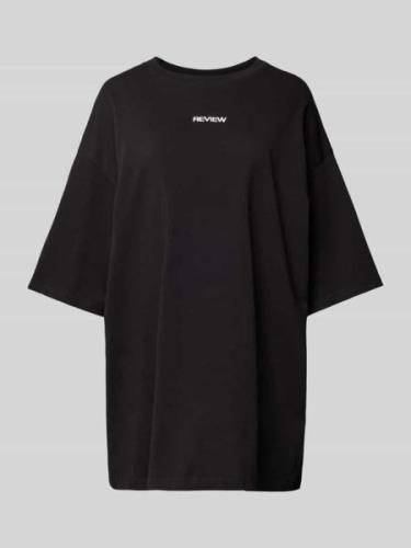 Review Essentials Oversized Logo T-Shirt in Black, Größe S