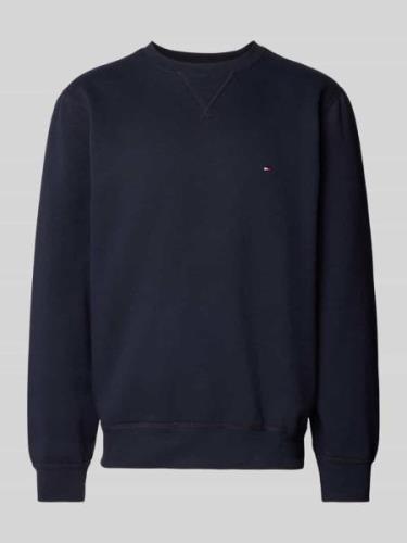 Tommy Hilfiger Sweatshirt mit Label-Stitching in Marine, Größe L