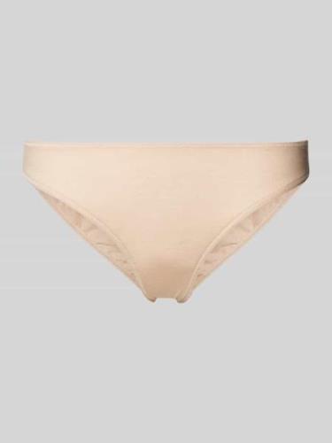 Hanro Slip mit eingefassten Abschlüssen in Beige, Größe L