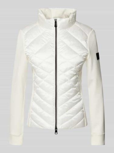 Marc Cain Steppjacke mit Zweiwege-Reißverschluss in Offwhite, Größe 42