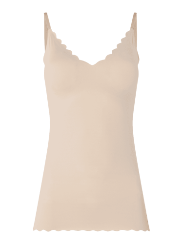 Skiny Top aus Mikrofaser mit wattierten Cups in Beige, Größe 36