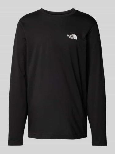 The North Face Longsleeve mit Label-Print in Black, Größe M