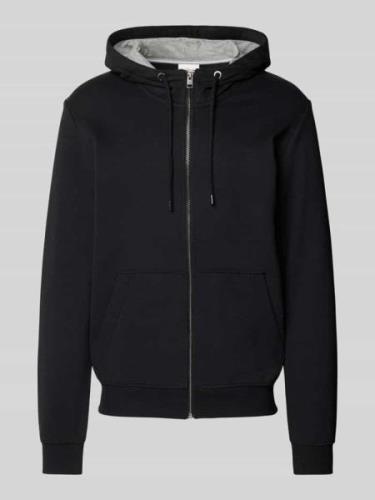 s.Oliver RED LABEL Sweatjacke mit Känguru-Tasche in Black, Größe L