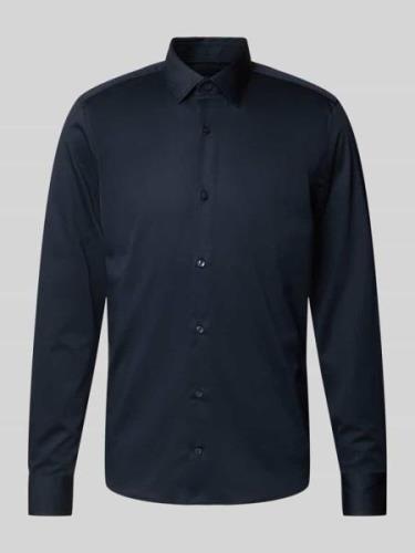 JOOP! Slim Fit Business-Hemd mit Kentkragen Modell 'Pit' in Marine, Gr...