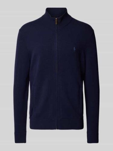 Polo Ralph Lauren Strickjacke mit Stehkragen und Reißverschluss in Mar...