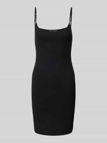 Review Minikleid in Ripp-Optik in Black, Größe XS