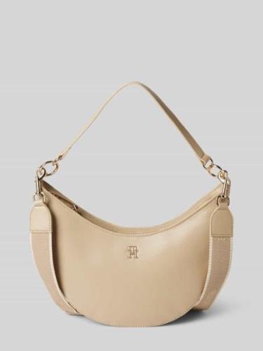 Tommy Hilfiger Handtasche mit Label-Applikation in Beige, Größe 1