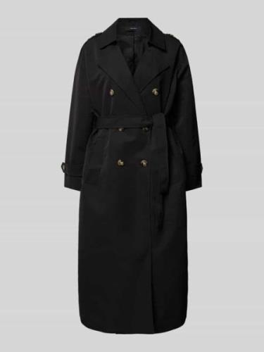 Vero Moda Trenchcoat mit Gürtel und Schulterriegeln in Black, Größe L