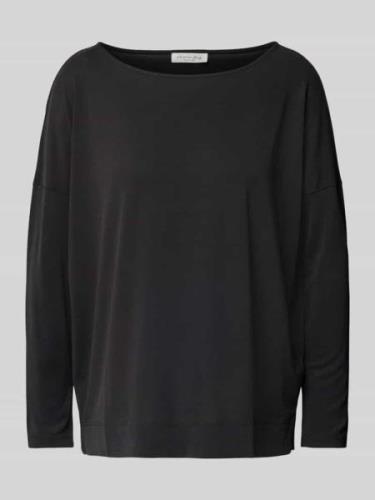 Christian Berg Woman Longsleeve mit überschnittenen Schultern in Black...