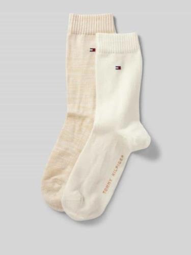 Tommy Hilfiger Socken aus Viskose-Mix im 2er-Pack in Offwhite, Größe 3...