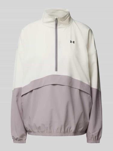 Under Armour Anorak mit Stehkragen in Taupe, Größe L