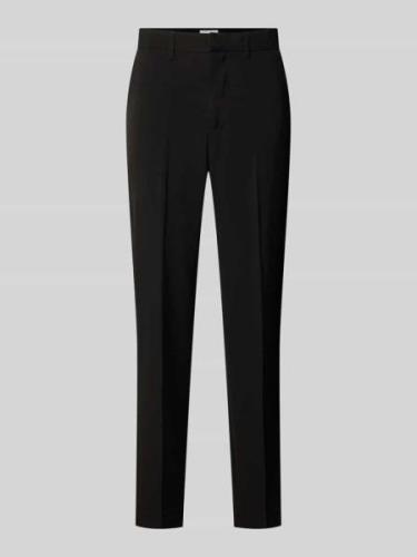 Lindbergh Relaxed Fit Hose mit Bügelfalten in Black, Größe L